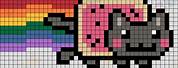 Rainbow Cat Meme in Pixel Art