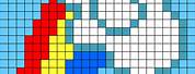 Rainbow Dash Cutie Mark Pixel Art