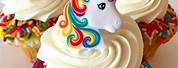 Rainbow Unicorn Birthday Cupcakes