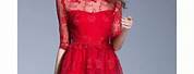 Red Carpet Knee Length Dresses