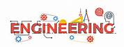 Red Engineering Word Background