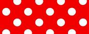 Red White Polka Dots Strip Clip Art
