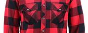 Red and Black Checkered Shirt for Men