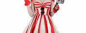 Red and White Clown Costume