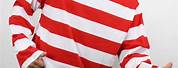 Red and White Striped Christmas Shirt