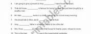 Relative Pronouns Who and Whom Worksheet