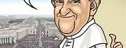 Roman Catholic Pope Cartoon