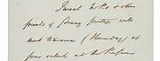 Rowland Hill Signed Letter