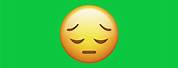 Sad Face Emoji Greenscreen