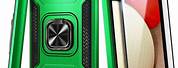 Samsung Black Phone Green Case
