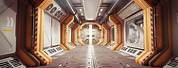 Sci-Fi Space Station Interior Concept Art