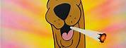 Scooby Doo Smoking a Blunt Clip Art