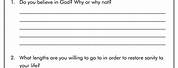 Second Step Counseling Worksheets