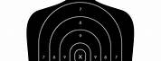 Shooting Range Targets Green Men in Scope