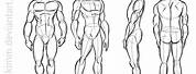 Sketch Man Standing Positions
