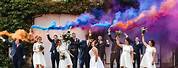 Smoke Bomb Wedding Photography
