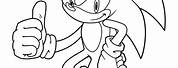 Sonic Black and White Coloring Pages