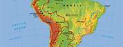 South America Physical Map Good Quality