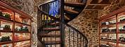 Spiral Staircase Wine Cellar