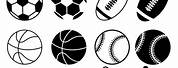 Sports Black and White Vector Icon