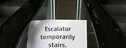 Stairs Out of Order Sign