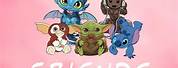 Stitch Groot Baby Yoda PNG