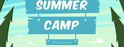 Summer Camp Template Plain Background