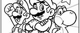 Super Mario Brothers Coloring Pages Printable