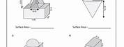 Surface Area of Compound Shapes Worksheet