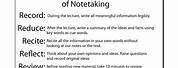 The 5 RS of Note Taking