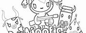 Tokidoki Characters Coloring Pages Moofia