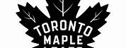 Toronto Maple Leafs Black and White Line Art Logo