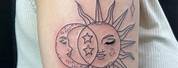 Versace Sun and Moon Tattoo