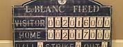 Vintage Baseball Scoreboard