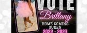 Vote Homecoming Queen Flyer