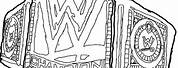 WWE Championship Belt Coloring Pages