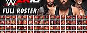 WWE Superstars Roster 2K18