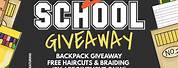 Welcome Back to School Giveaway Poster