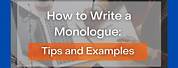 What Is Design Monologue Examples