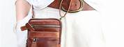 White Leather Phone Case Crossbody