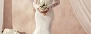 White Mermaid Lace Long Sleeve Wedding Dresses