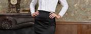 White Silk Blouse Black Skirt