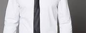 White Uniform Shirt Black Tie