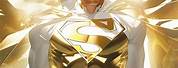 White and Gold Superman Suit