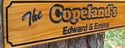 Wood Business Signs with Website Address