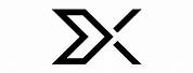 X Logo Design Black and White