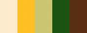Yellow-Green and Brown Combination