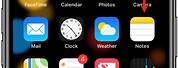 iPhone 10 Symbols at Top of Screen