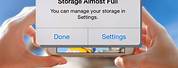 iPhone Storage Full Pop Up PNG