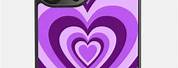 iPhone XS Case Purple Heart
